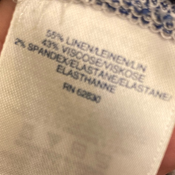 Lands' End Blue and White Striped Linen blend, size 10, dress, cute and comfy - Picture 6 of 7